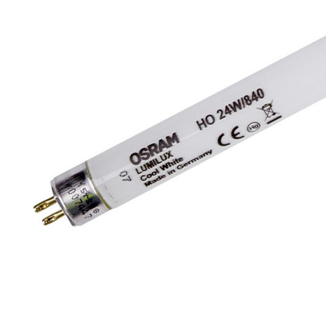 OSRAM 24W T5 Fluorescent Lamp 840 Cool White 4000K for Commercial Spaces, Balanced Brightness and Color Fidelity with Extended Lifespan